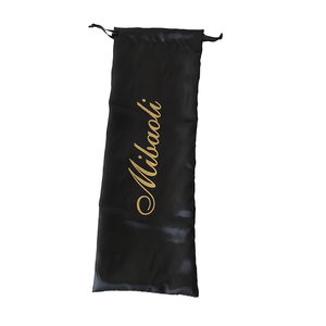Özel Logo baskı saten kozmetik cilt bakımı ambalaj çantası yumuşak Slik makyaj için uçucu yağ çanta İpli çanta - Product Image 2