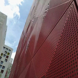 Revestimiento metálico perforado de aluminio fonoabsorbente para decoración de edificios - Product Image 5