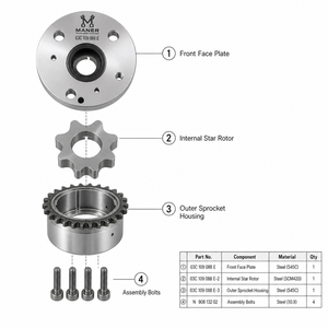 Pignon de distribution VVT pour réglage d'arbre à cames MANER, référence OE 03C109088B 03C109088E, pour moteur EA111 1.4T 1.6, pièces de rechange pour calage moteur - Product Image 5