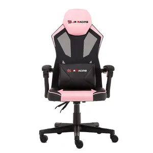 Modern design pink color lady's mesh gaming chair