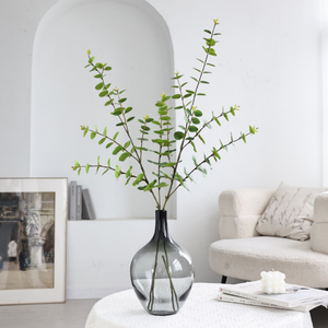 Plante artificielle d'eucalyptus de 97 cm de hauteur, impression 3D, toucher doux, matériau en PVC souple, décoration verte - Product Image 1