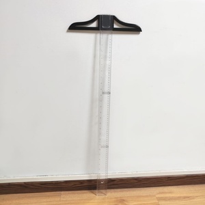 Regla Cuadrada Transparente en Forma de T, de Plástico, Métrica, Removible, de 75 cm, para Medir - Product Image 3
