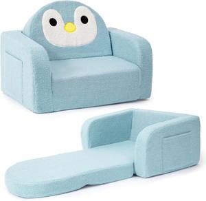 Sofá <span class=keywords><strong>Infantil</strong></span> Convertible 2 en 1 de Espuma Suave, <span class=keywords><strong>Plegable</strong></span>, para Niños y Niñas de 1 a 3 Años, de Fábrica - Product Image 1