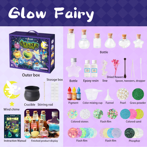 Đồ chơi cảm giác Montessori cho trẻ em Bộ chai thuốc thần kỳ phát sáng Trang trí <span class=keywords><strong>Halloween</strong></span> tiên nữ phát sáng Thuốc thần kỳ phát sáng Tiệc phù thủy - Product Image 2