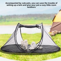 Nouvelle Tente Transfrontalière Pliable en Forme de Bateau pour Animaux de Compagnie, Rangement Universel pour Chats et Chiens, Respirante, Imperméable, Toutes Saisons, Voyage et Extérieur