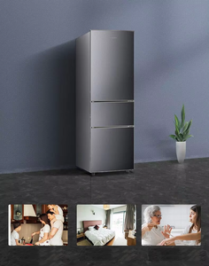 Refrigerador de Belleza con Congelador Inferior de 223L, Vidrio con Descongelación Automática y Enfriamiento por Aire, Apto para Uso Doméstico y Comercial, de Tres Puertas - Product Image 5