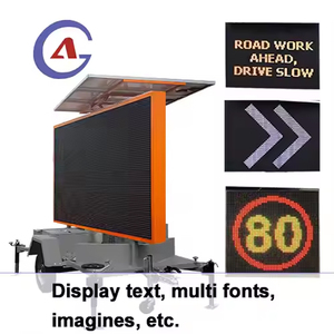 Hot bán di động ngoài trời năng lượng mặ<span class=keywords><strong>t</strong></span> trời LED hiển thị biển quảng cáo cho VMS bảng tin màn hình giao thông dấu hiệu quảng cáo Trailer hiển thị - Product Image 4