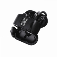 4 écouteurs sans fil, 2 à clipser et 2 intra-auriculaires TWS, double style de port avec affichage numérique de la batterie et étui de charge