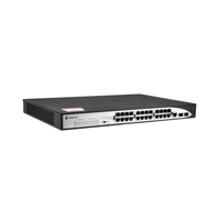 X51224P-W-M Commutateur géré L2 24GE PoE+ 2SFP 370W PoE total IEEE802.3af/at Gestion à distance IA Cloud Montage en rack AC110-240V