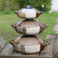 Marmite de cuisson en terre cuite chinoise de qualité supérieure pour restaurant et hôtel, ensemble de casseroles en céramique pour la restauration