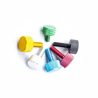 Vis moletées colorées en alliage d'aluminium M3/M4*6/8/10mm pour panneaux latéraux de châssis d'ordinateur, vis moletées à serrage manuel pour le bricolage