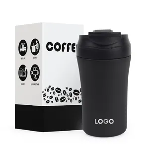 Custom Logo Travel Coffee Mug Stainless Steel Vacuum Thermal Insulated Coffee Travel Mug Tumbler Cups