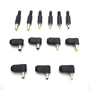 DC güç erkek fiş konnektörü 2.5*0.7 3.5*1.35 4.0*1.7mm 4.8*1.7mm 5.5*2.1 5.5*2.5mm sağ açı L tipi Jack adaptörü DC tak