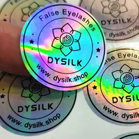 Emballage de produit arc-en-ciel impression couleur logo Die Cut décalcomanie vinyle plaine laser transfert autocollant hologramme personnalisé radium autocollants