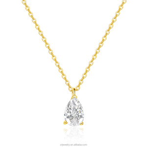 Collier de diamants de laboratoire synthétiques Certifié IGI 1-5ct <span class=keywords><strong>Solitaire</strong></span> Collier de diamants cultivés en laboratoire Or 14K 18K Vente en gros OEM - Product Image 5