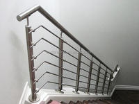 YL METAL Garde-corps de balcon en acier inoxydable au design moderne, balustrade extérieure pour escalier et terrasse