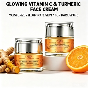 <span class=keywords><strong>Crema</strong></span> <span class=keywords><strong>Facial</strong></span> Iluminadora con Vitamina C y Cúrcuma, <span class=keywords><strong>Crema</strong></span> Hidratante Antienvejecimiento y Nutritiva <span class=keywords><strong>para</strong></span> el Cuidado de la <span class=keywords><strong>Piel</strong></span> con Extracto Natural de Cúrcuma - Product Image 4