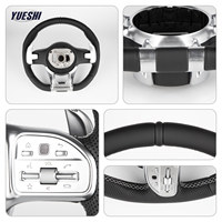 Volant en cuir perforé antidérapant sur mesure avec garantie pour Mercedes W204 W212 W221 X253 W166 X166 W463 (vente en gros)