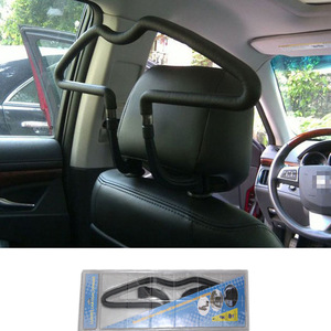 Car Coat Hanger 450x250mm Black Stainless Steel Interior <b>Storage</b> For Car <b>Seat</b> Back Mounting - Product Image 1