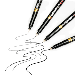 Bolígrafos de dibujo Fineliner profesionales de varios tamaños, pigmento de tinta negra, puntos surtidos, impermeables para escribir y dibujar - Product Image 1