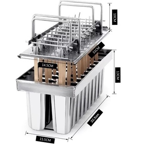 Nhà Máy Trực Tiếp Sản Xuất Chất Lượng Tốt Brazil Popsicle Khuôn Mexico Ice Lolly Khuôn Ice Pop Làm Khuôn Thép Không Gỉ - Product Image 3