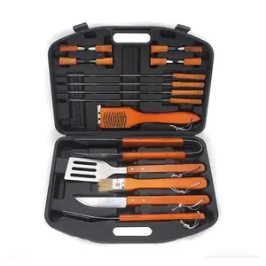 In Stock 18pcs Bbq Tool Set Componentes De Rejilla Barbeque Keukengerei Da Cucina Vajillas Proveedores De Juego Grill Bbq Set