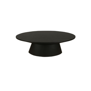 Table basse ovale en bois Table basse de style industriel avec pieds en fer et dessus en bois récupéré - Product Image 2