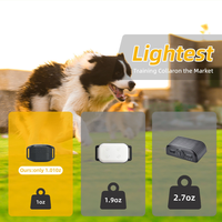 Collier de dressage pour chien à distance avec écran couleur, étanche IPX5, rechargeable, avec fonctions de bip, vibration et choc, pour petits chiens