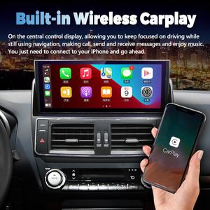 Écran 12,3 pouces, autoradio Android 11, GPS, navigation stéréo pour Toyota Prado 150 2014 - 2017 LC150, CarPlay, lecteur multimédia vidéo - Product Image 3