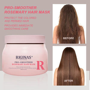 Riginas Private Label Rosemary Collagen & Keratin Cream Mascarilla para el cabello Reparación profunda y suavizante Mascarilla para el cabello - Product Image 2