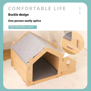 Sinh Thái Thân Thiện Bằng Gỗ Nhà Vật Nuôi Trong Nhà Và Ngoài Trời Sử Dụng Dễ Dàng Lắp Ráp Thoáng Khí Crate Cho Mèo Hoặc Nhỏ Vật Nuôi Vừa - Product Image 5