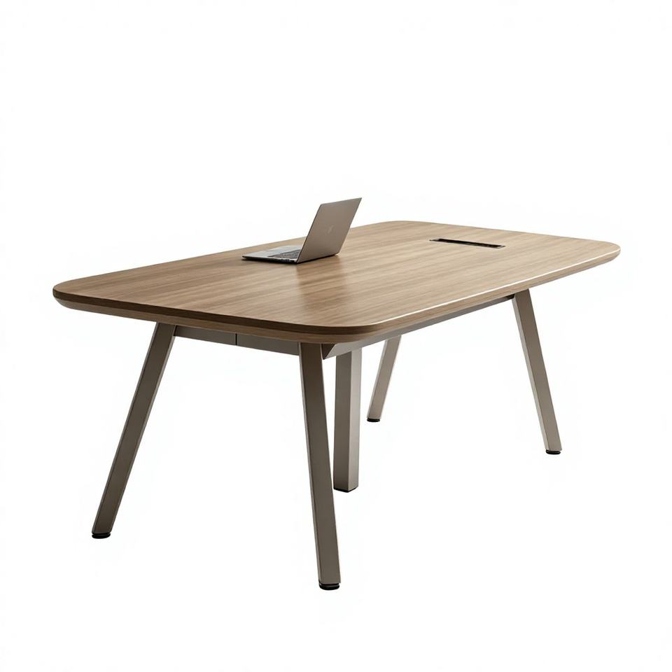 Conference Table with Power & USB Cable Box, E0 Eco Board, Patented ...