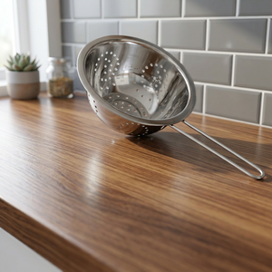 Passoire en acier inoxydable avec long manche, égouttoir durable pour la cuisine - Product Image 3