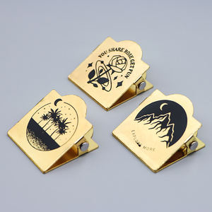 Porte-page en laiton personnalisé, marque-page, pince à papier en métal, pince pour planificateur, pince pour carnets, planificateurs, carnets - Product Image 1