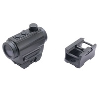 Mira Telescópica Compacta 1x20 con Punto Rojo y Alivio Ocular Gratuito para Caza - Negra