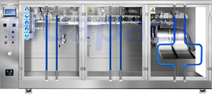 เครื่องบรรจุแบบซองโดយแพ็คสำเร็จรูป Huapack Duplex แบบแบน พร้อมซิป  โรงงานผลิตดั้งเดิม  ระบบอัตโนมัติ  ความแม่นยำสูง  สำหรับบรรจุผงและน้ำมัน 2 ชนิด - Product Image 4