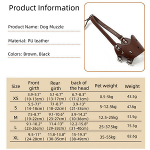 Accesorios perro mascota producto Venta al por mayor PU Suave Antimordida Anticomer Parar ladrido <span class=keywords><strong>Bozal</strong></span> cubierta boca perro - Product Image 6