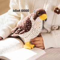 Peluche Aigle de Simulation, Petite Poupée Faucon, Décoration Cognitive, Accessoire Photo PP