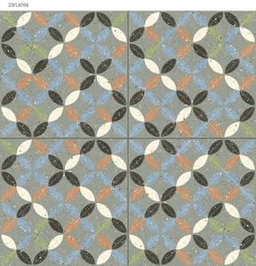 Carreaux de sol en porcelaine imitation terrazzo bleu ciel, résistants à l'usure, de qualité supérieure, pour usage commercial, 600x600mm, pour restaurant - Product Image 3