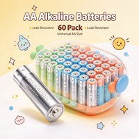 Piles alcalines AA LR6 1,5 V haute performance, lot économique de 60 pièces, fabrication OEM pour jouets et appareils électroniques