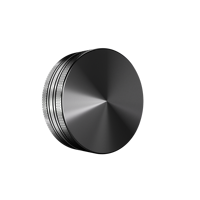 Meilleure vente GRATUITE OEM Logo personnalisé en aluminium de qualité supérieure 55MM 2.2 pouces 2 pièces broyeur d'herbes pour accessoires pour fumeurs