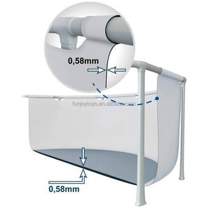 Original <span class=keywords><strong>Intex</strong></span> 26788 4m x <span class=keywords><strong>2m</strong></span> x 1m Piscine rectangulaire à cadre métallique Piscine hors sol en aluminium - Product Image 5