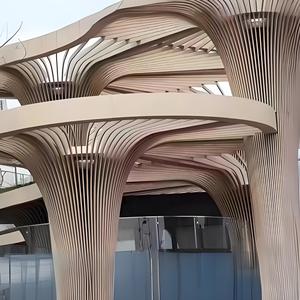 Trang trí nội thất cong lượn sóng kim loại nhôm Trần hồ sơ hiện đại trần giả thiết kế cho hội trường trung tâm biệt thự văn phòng khách sạn cửa hàng - Product Image 3