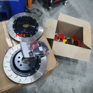 KLAKLE Aksesori Mobil balap, kaliper rem, Kit cakram Rotor untuk BMW 5 seri F10, Kit rem besar