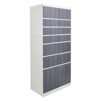 Casier à colis intelligent à structure démontée 60 portes système QR stockage intelligent armoire de charge de téléphone portable étiquette RFID