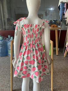 Robe d'été décontractée confortable pour filles, motif classique, blocs de couleurs <span class=keywords><strong>pastel</strong></span>, volants étagés, avec nœud papillon, pour tout-petits et enfants - Product Image 4