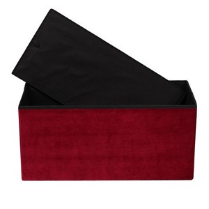 Bailey personnalisé meilleur qualité mode luxe velours pliant stockage <span class=keywords><strong>dossier</strong></span> banc ottoman - Product Image 4