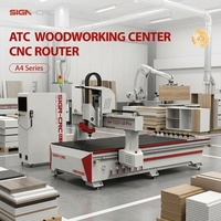 Sistem Kontrol Syntec 1325/1530/2030 Mesin Router CNC Pengolahan Kayu 3 Axis Penggantian Alat Otomatis