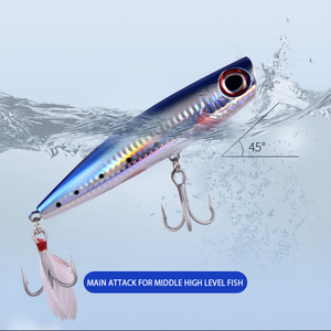 <span class=keywords><strong>Leurre</strong></span> flottant ABS dur pour pêche en mer et en bateau – Idéal pour le bar, le <span class=keywords><strong>brochet</strong></span>, la truite, le marlin, le cabillaud, la carpe, la perche, le poisson-chat - Product Image 1