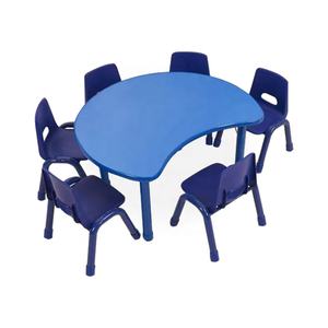 เก้าอี้เด็กปรับความสูงได้โต๊ะกระดานทนไฟทำจากพลาสติกเฟอร์นิเจอร์โรงเรียนอนุบาลชุดสีสันสดใส - Product Image 3